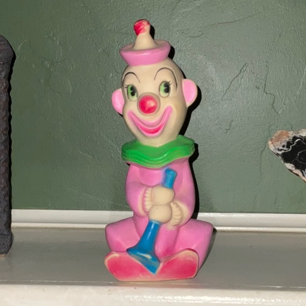Reliance Products Corp 1971 Rubber Clown Squeaky Toy